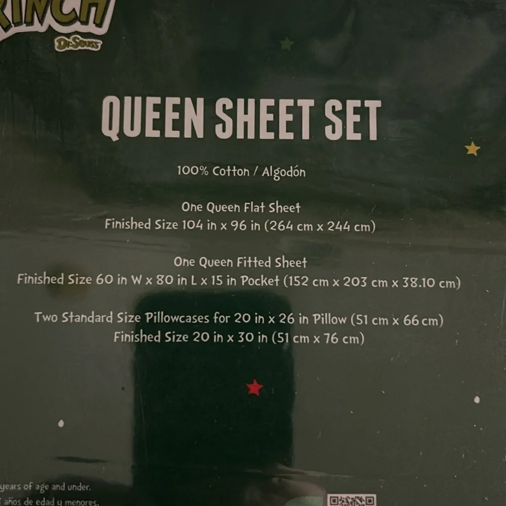 The Grinch Queen Sheet Set